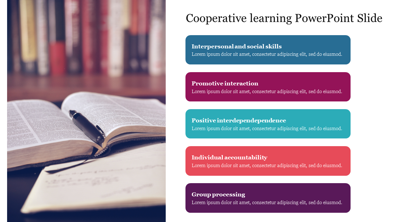 Cooperative learning PowerPoint Slide